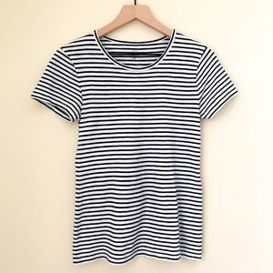 J. Crew Mercantile Studio Tee, Size Small, Black and White